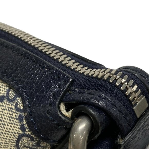 Auth GUCCI Ophidia GG Small Shoulder Bag 598125 Cream Dark Navy Red PVC - Picture 13 of 16